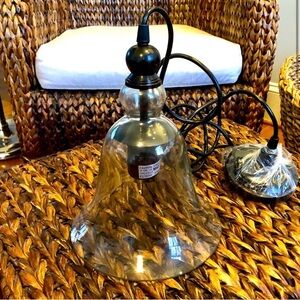 Pottery Barn Clear Glass Pendant Light